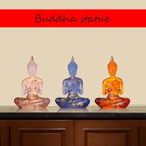 Statue de Bouddha thaïlandais en cristal de résine - 6