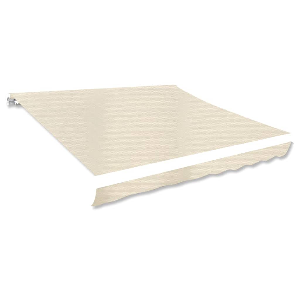 AUVYI Store de rechange crème 3,5 x 2,5 m - Résistant aux UV - Résistant aux intempéries - Store de balcon, véranda, terrasse, jardin - Cadre non inclus dans la livraison