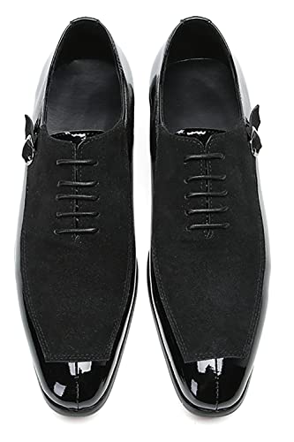 Santimon Mens Oxfords Formal Dress Suede Wingtip Toe Derby Fashion Business Casual Two Tone Comfortable Shoes Prom Wedding Tuxedo Shoes for Men4