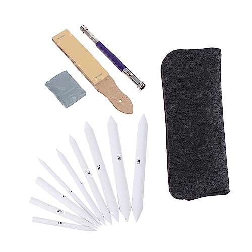 ULDIGI 19Pcs Drawing Sketching Set Pen Kit with Blending Stumps for Art School and Outdoor Use Lightweight Durable and Versatile Art Tools