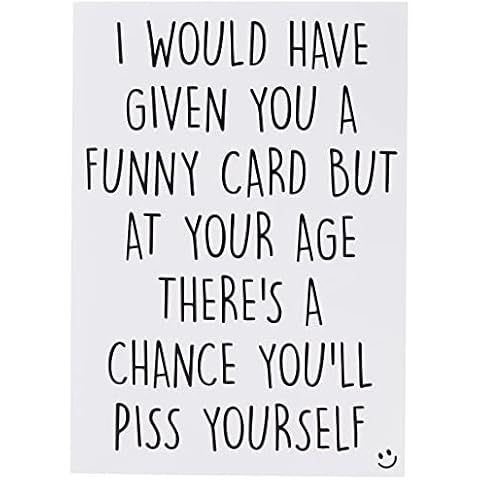 Funny Cards Rude Birthday Card 40th 50th 60th 70th Sister Mum Greeting Card Witty Humour Laughter Banter Rude Offensive Joke Card Fun PC374 Cover