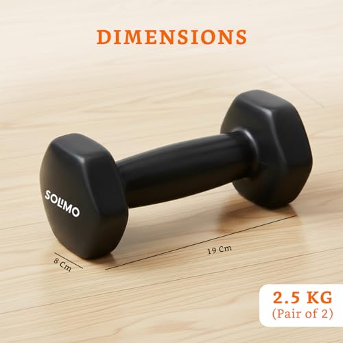 Image of Amazon Brand - Solimo Vinyl Dumbbell