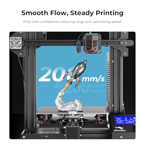 Image of Creality PLA Filament 1.75mm Fluorescent Orange, 3D Printer Filament 1kg (2.2lbs) Spool, High Toughness & Warp-Free, Dimensional Precision ±0.03mm, Printing Filament for All FDM 3D Printers