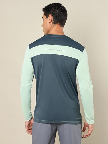 Image of TECHNOSPORT Men Polyester Slim Fit T-Shirt - (P725 P) Pack of 1