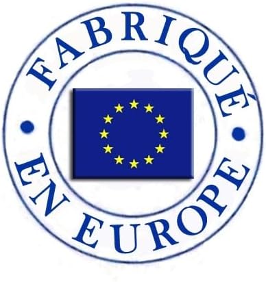 'Fabriqué en Europe' (Made in Europe) logo with EU flag