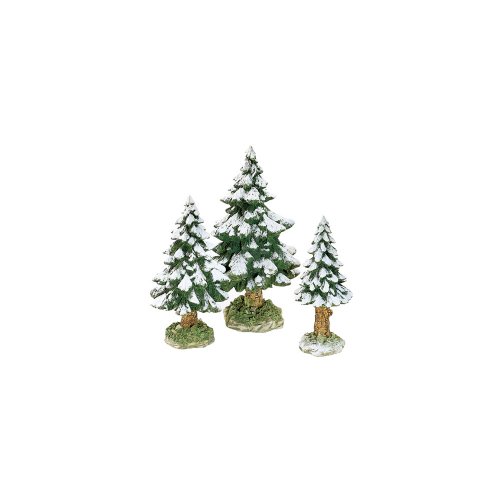 Department 56 Village Snowy Scotch Pine (Set of 3)