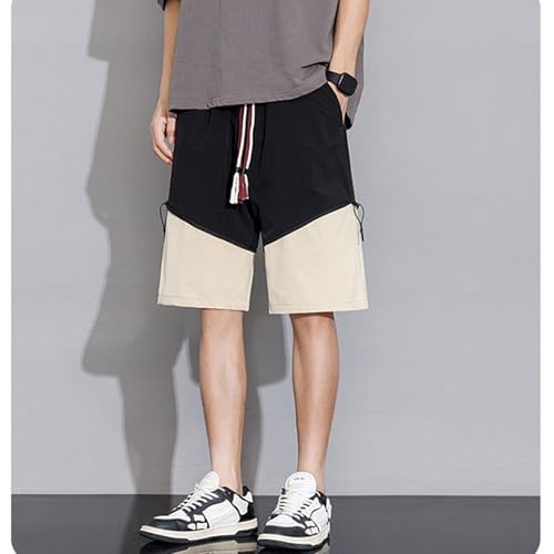 Teens Boys Baggy Cargo Pants Y2K Drawstring High Waist Wide Leg Sweatpants Convertible Casual Hiking Pants Age 13-17Y4