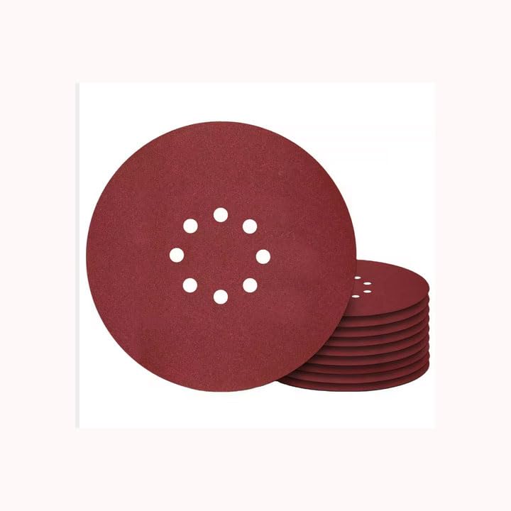 Velcro Sanding Disc – Aluminium Oxide | 8-Hole Hook & Loop 9" Sanding Disc for Wood, Metal, Wall & Paint Removal | High Performance Sandpaper Disc (100 Grit, 10)-image-45