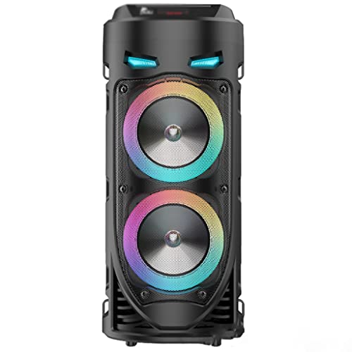 MGWYE Altavoces Bluetooth Party 30W Portátil Big Power Subwoofer Subwoofer Al Aire Libre con micrófono y Control Remoto