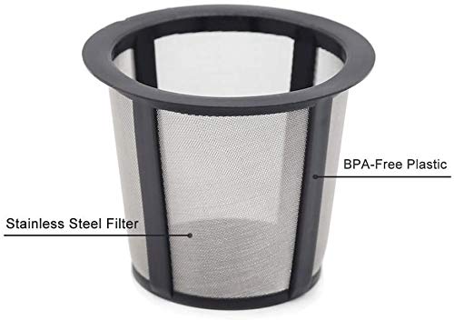 MOSKILA Replaceable Coffee Filter Screen Cup (4 Pieces) for use with The Reusable Coffee Filter Sets Compatible with Keurig Coffee Maker 1.0 Brewers