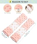 4 Pack Car Seat Belt Straps Cover for Baby Kids, Baby Carrier Straps Covers Stroller Strap Pads Baby Car Seat Belt Neck Covers for Baby(9.8'’X2.2''inch)