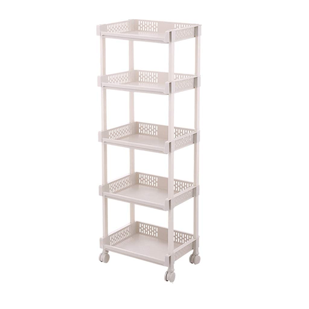 Carrito de Cocina con Ruedas y estantes de almacenamiento multiusos