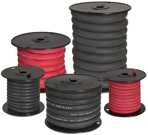 Powerwerx Welding Cable (Gauge: 6, Length: 50 ft., Color: Red)