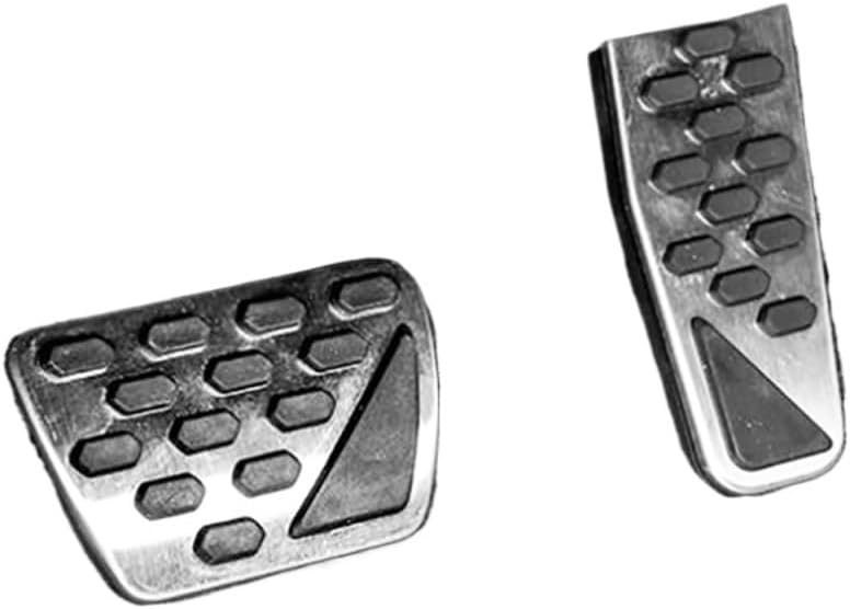 Stainless Steel Accelerator Pedal Brake Pedals Non Slip Pedal Pads Cover AT 2pcs Compatible With Jeep Wrangler JL 2018 2019 JK 2007-2017(JL 2018 2019)