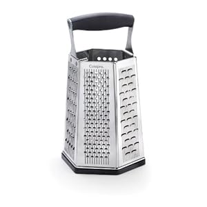 CUISIPRO 6 Sided Box Grater, One size, Black