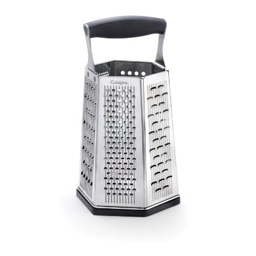 CUISIPRO 6 Sided Box Grater, One size, Black