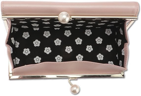 【美品】MARY QUANT エンボスデイジーパール パース パールピンク 公式】【エンボスデイジーパール パース】マリークワント MARY QUANT