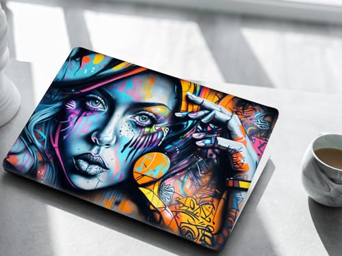 Image of NoWorries Laptop Skin for 14inch /15inch Devices- Graffiti Laptop Sticker Upto 15.6inch Compatible with Apple /dell /Hp /Lenovo /Acer /Asus - Dustproop & Waterproop Vinyle Grayback Laptop Skin