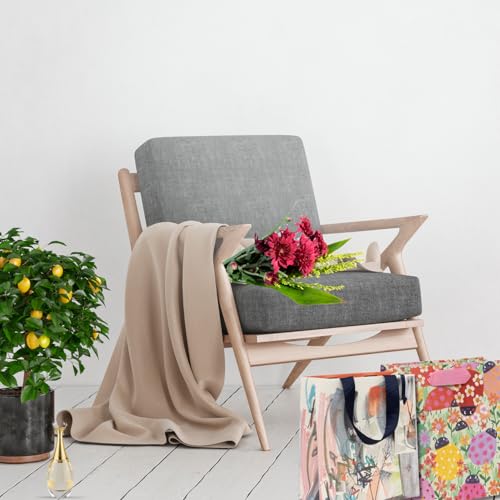 Glick Mittelgroße Geschenktüte Leinen Lattitude 225x200x100mm Luxus Recycelbare Tasche für Geburtstage & Feiern