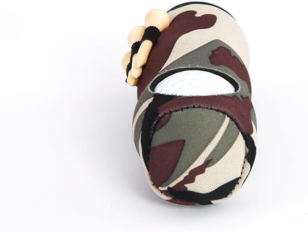 fonefunshop Golf Ball Carry Bag with Clasp Holds 3 Balls & Tees Attaches to Trousers Camouflage