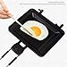 Portable Folding Sandwich Grill, Non- Aluminum Alloy Pan for Camping, Picnics and Outdoor Cooking, Compact and Foldable Design, Black（SKU）