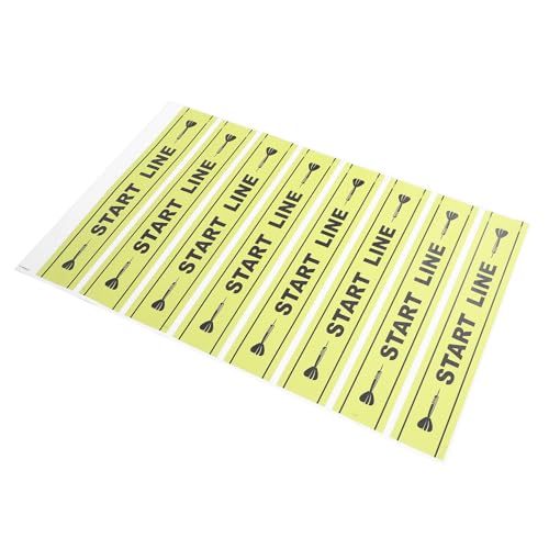 Parliky Marcador de Suelo para Dardos de PVC 60x10 Cm, Línea de Visible para Juegos de Interior y Exterior, Accesorio de Juego Resistente y Fácil de Usar para Aficionados y Profesionales