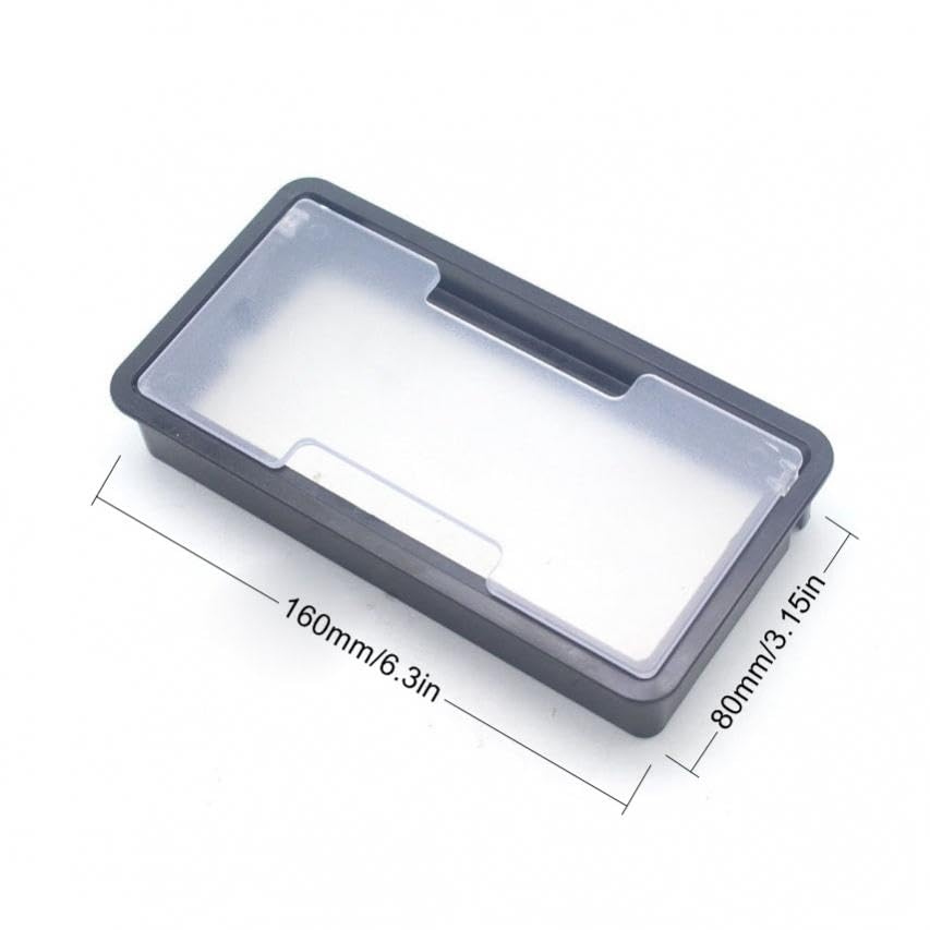 Occhiello da scrivania, copertura foro cavo, Coprifori for cavi in ​​plastica da 1 pezzo da 6,3 pollici for uffici Sale riunioni Organizzatore di cavi for scrivania con occhiello for scrivania del com
