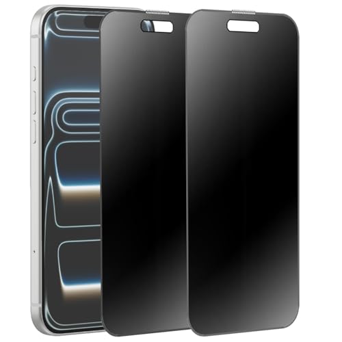 BWEDXEZ 2 Pack 360 Degree Matte Privacy Screen Protector for iPhone 17 Pro Max 6.9 inch Anti-Spy 4 Directions Tempered Glass Anti-glare Film by BWEDXEZ - Used condition - Image 8