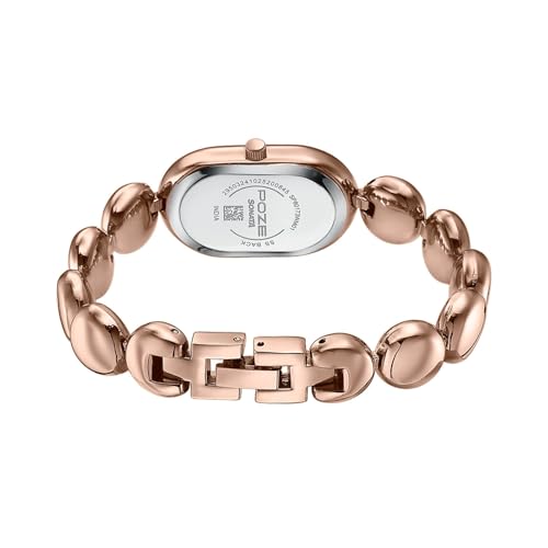 Image of Sonata Poze 8 Quartz Analog with Pink Dial IP Rose Gold Alloy Strap Watch for Women - SP80173WM01W