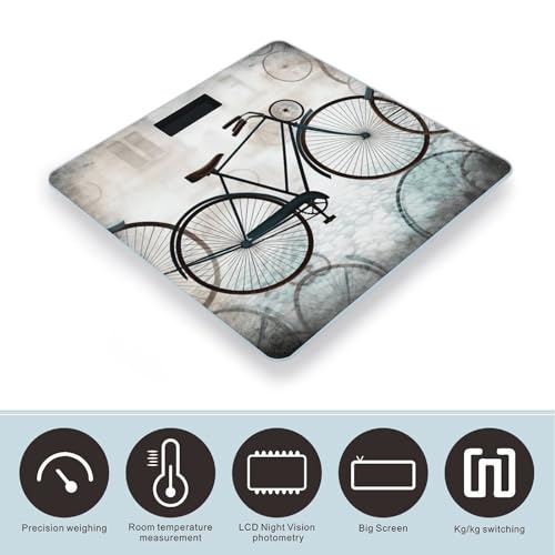 Báscula Digital Retro Bicycle para Baño de Alta Precisión miniatura 3