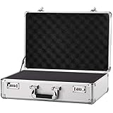 GAWOOW アルミツールケース ブロッククッション付き シルバー 37.5×25.5×12cm