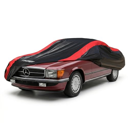 Image of Car Cover Custom Fit for Mercedes-Benz SL 1971-1989, SL Car Cover Waterproof All Weather with Cotton Liner for Rain Snow Sun Protection, Compatible with R107 280SL 350SL 450SL 560SL