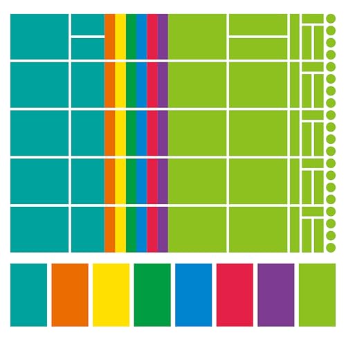 8 Sheets Color Coded Labels Classroom Laptop Label for Organization Chromebook Color Coding Labels, Student Classroom Devices or Office Computer Management (Light Colors)