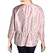 Anne Klein Women's Cropped Open Front Jacket, Cherry Blossom/Anne White, S