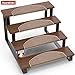 Floordirekt Treppenstufen Matten - London Pro Beige - 1 Stück Stufenmatten Treppenteppich halbrund 25x65 cm