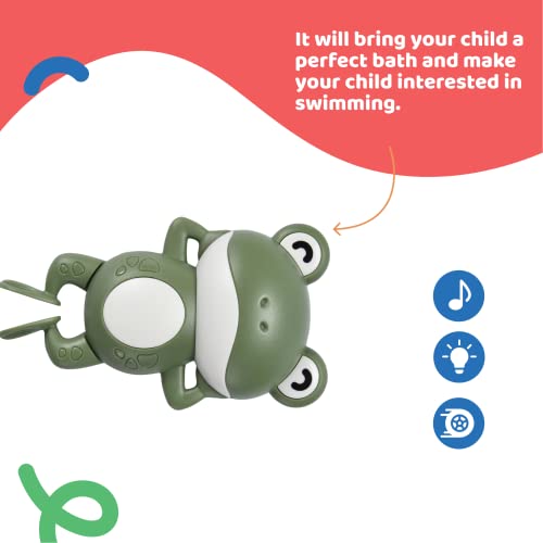 Dazmers Toddler Frogs Bath Toys - Bath Time Toys - Frogs Toys For Kids, 6 Month Or 1-Year-Old Baby Girl Or Boy Bath Tub Toys - Float, Swimming Frogs Bath Toy - Fun Infant Water Play Gift - Pack Of 3 #TOP1