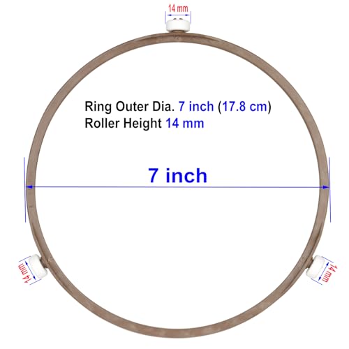 8.8" Microwave Turntable Ring with 15 mm Rollers, 8.8 inch 15 Millimeters - Picture 34 of 55