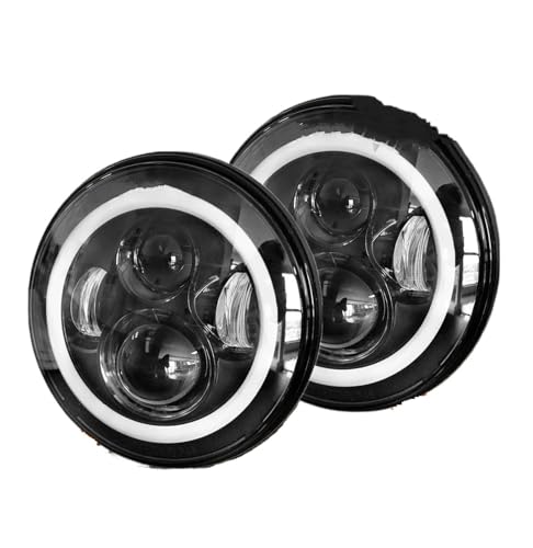 Phares LED Ronds 7 Pouces H4 pour Lada Niva : Restez Visible en Randonnée 4x4