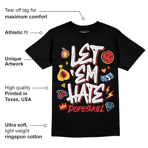 Image of DopeSkill Graphic Tee Streetwear Hip Hop Hypebeast Unisex T-Shirt Sneaker Colour Matching Shirts Inspired Motivation Quotes