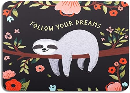 AOKSUNOVA Mouse Mat Cute Mouse Pad Small 24 x 20 cm Kawaii Mouse Pad Sloth