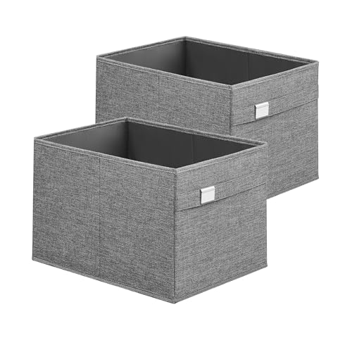 SONGMICS Aufbewahrungsbox, 2er Set, Waschbar Ordnungsboxen, 40 x 30 x 25...