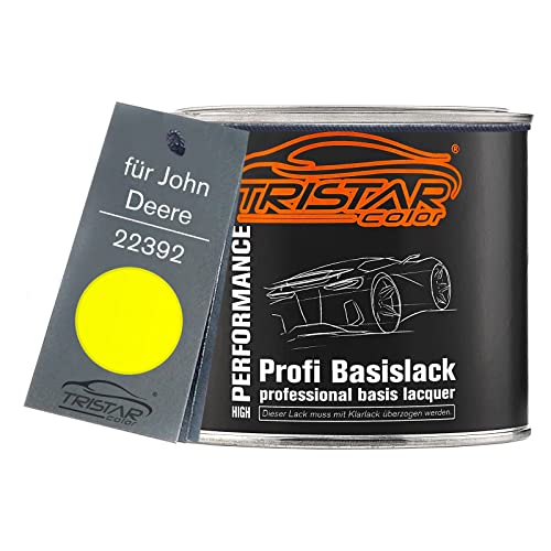 TRISTARcolor Vernice per auto Barattolo pronto all’uso per John Deere 22392 Geel Agrar Vernice di base 0,5L