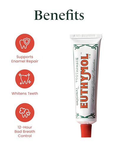 EUTHYMOL-Original-Toothpaste-Travel-Set-14fl-oz-Pack-of-3-Stocking-Stuffers-Fluoride-Free-Toothpaste-for-Sensitive-Teeth-Gum-Bad-Breath-Cavity-Prevention-12-Hour-Long-Lasting-Freshness