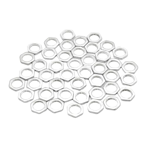 Klyeola 45Pcs M9*0.75 * 2 Carbon Steel Hex Nuts, Metric Thread, Finished Fasteners, Rust Resistant, Heavy Duty Hardware Nuts for Bolts, DIY & Industrial Use