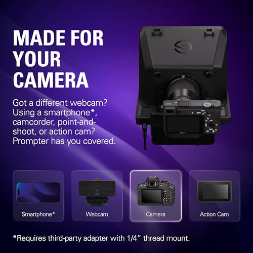 Elgato Prompter, Teleprompter with Built-in Screen