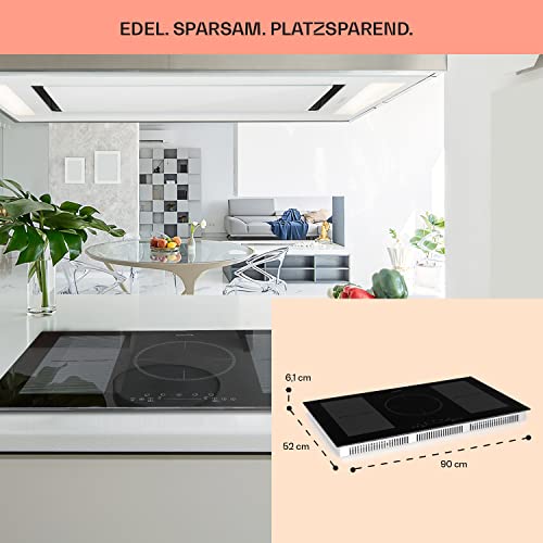 Induktionskochfeld 90 cm von Klarstein mit Glaskeramik-Oberfläche