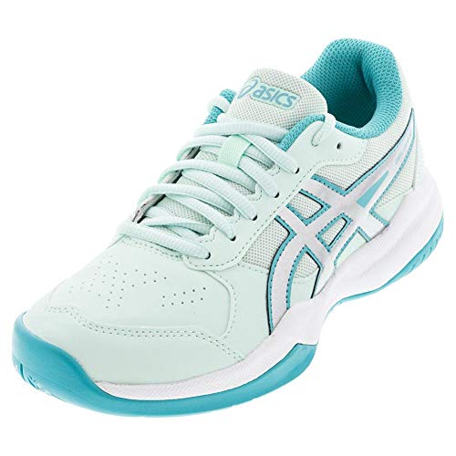 girls with pur - ASICS Kids Girl's Gel-Game 7 Tennis (Little Kid/Big Kid) Bio Mint/Pure Silver 4.5 Big Kid M