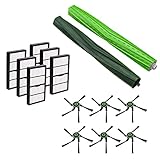 Amyehouse Replacement Parts 1 Set Extractor Roller 6 Side Brushes 6 Hepa Filters for iRobot Roomba S Series S9 (9150) Plus S9+ (9550) Wi-Fi Connected Robot Vacuum Cleaner