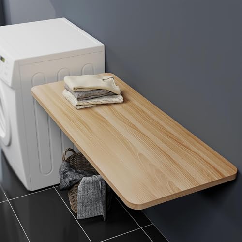 Bureau mural pliable table flottante blanche pour optimiser vos pièces - 4