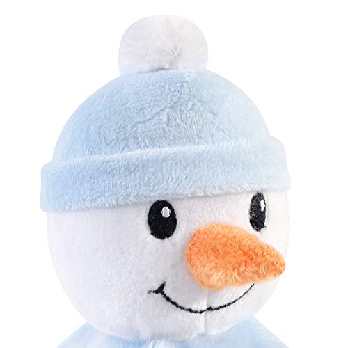 Image of Hudson Baby Unisex Baby Animal Face Security Blanket, Snowman, One Size (Pack of 2)